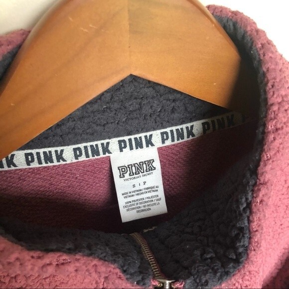 PINK Victoria's Secret Pink Teddy Sherpa Size Small - Picture 10 of 12